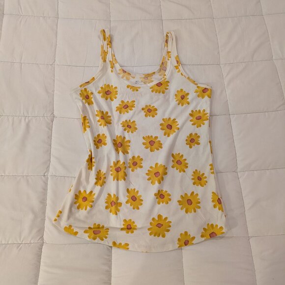 SO SOFT No Bo yellow floral tank top - Picture 1 of 3